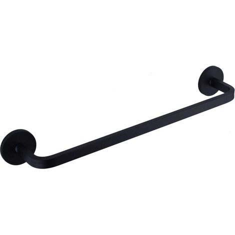 Barre porte-serviettes magnétique pour réfrigérateur - Crochet magnétique pour porte-serviettes compatible avec réfrigérateur, cuisinière, four, lave-vaisselle, évier et lave-linge - Noir (1 pièce) (1/4)