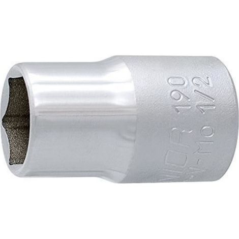 Douille - 1/2 Pouces - 17 Mm - Acier Chrome-molybdène - Plaqué Chrome - En1254 - 1 Pièce