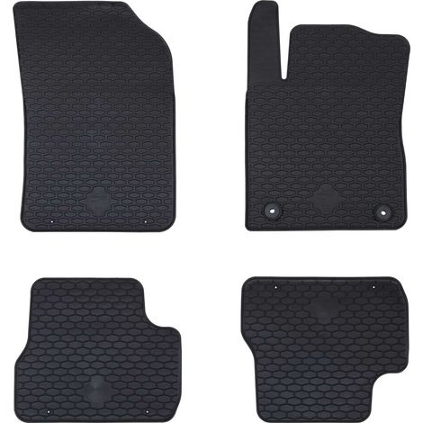 Car Mat 4 pcs Black suitable for C3 2017-2024 Rubber vidaXL