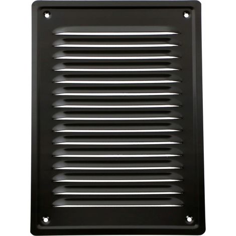REJILLA DE VENTILACIÓN DE CHIMENEA 14x21 NEGRA