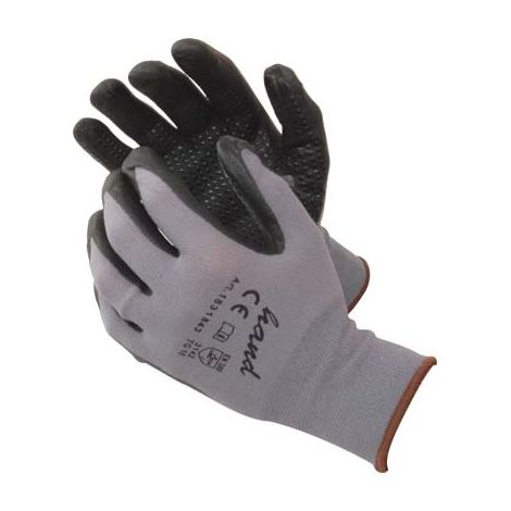 GUANTO NITRILE NERO PUNTINATO WORKIT - MAGLIA LEGGERA SINTETICO GRIGIO 11- 12 paia