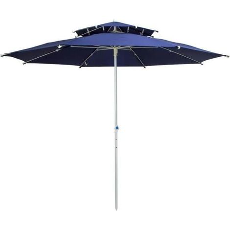 Ombrellone Ottagonale Aktive blu marino 280 cm di diametro