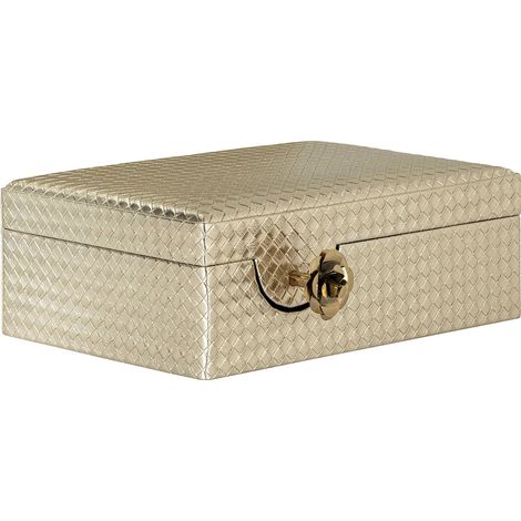 Boîte à Bijoux Trace Elégance Luxe Richmond - Or patiné texturé mat (1/5)