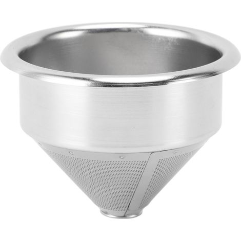 Cesta de portafiltro de 58 mm, acero inoxidable, malla fina, filtro cónico para portafiltro sin fondo. (1/4)