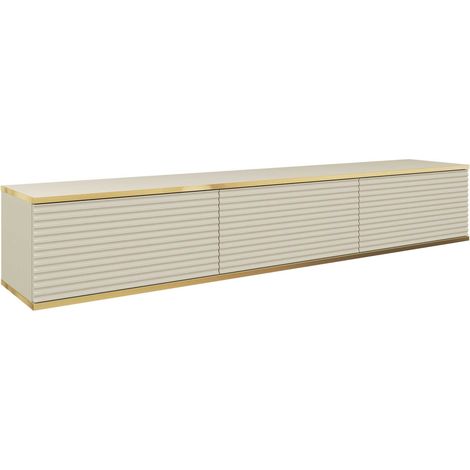 AX LIVING Wohnzimmer Lowboard Orkis MDF 175 cm Modern in Beige