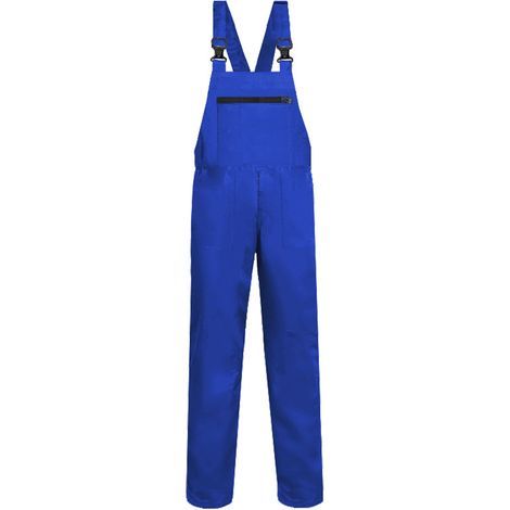 Combinaison de travail bleue, taille XL, salopette professionnelle homme, vêtement de chantier résistant (1/4)