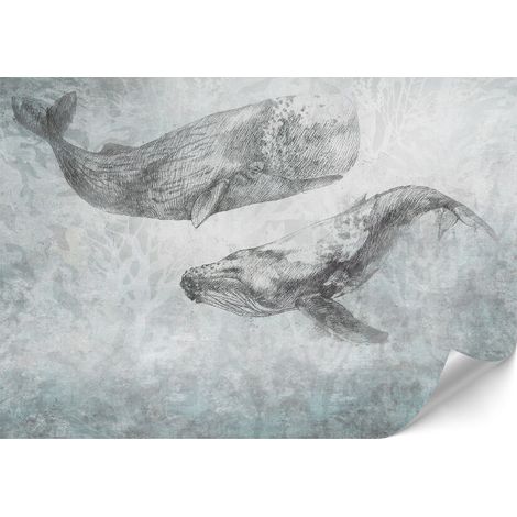 Papel pintado estándar no tejido - 100 x 70 cm - estilo moderno - animales Papel pintado estándar no tejido - 250 x 175 cm - estilo moderno - animales (1/4)