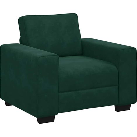 Maison Exclusive - Divano Sedia Verde Scuro 100x77x82 cm Velluto (1/5)