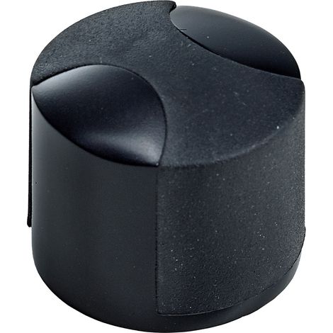 Hettich Türstopper zum Kleben oder Anschrauben, Ø 34,5 x 30 mm,schwarz (1/4)