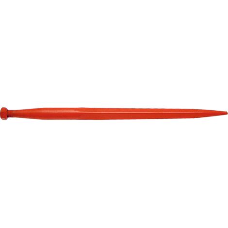 Dent de chargeur droite, filetage M28, 1250 mm (1/2)