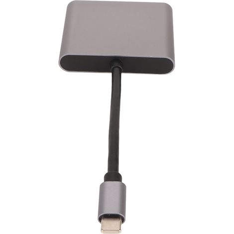 Adaptateur USB C vers Double HDMI 4K 30Hz, Station d'accueil 2-en-1 Plug and Play USB 3.0 pour Téléphone et Ordinateur Portable (1/5)
