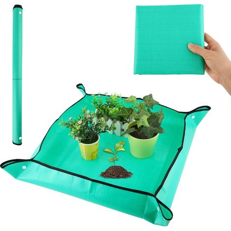 Tappetino da giardinaggio pieghevole e impermeabile 60x60 cm per interni ed esterni, ideale per piante grasse e appassionati di giardinaggio - ALTRO (1/3)
