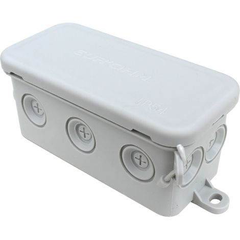 Eur Ohm – Boîte de dérivation étanche IP54 80x40x40mm – Certifiée IK07 – Pour chantiers humides et espaces confinés (1/4)