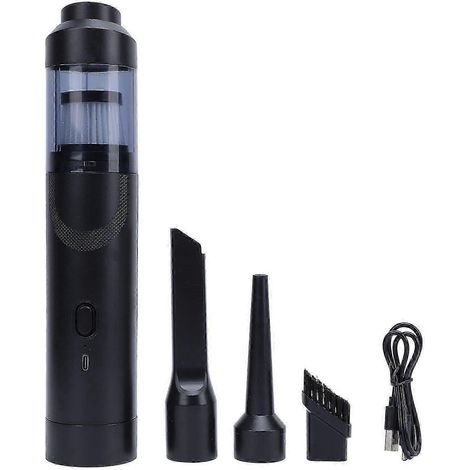 Aspirateur de voiture sans fil portatif haute puissance, petit et portable, rechargeable, puissant collecteur de poussière, noir anthracite, qualité supérieure. (1/5)