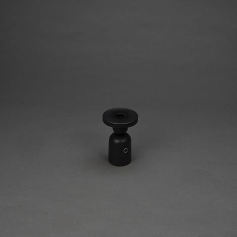 Lampe de table rechargeable Nantes Noir pour bougeoir - 7833-750