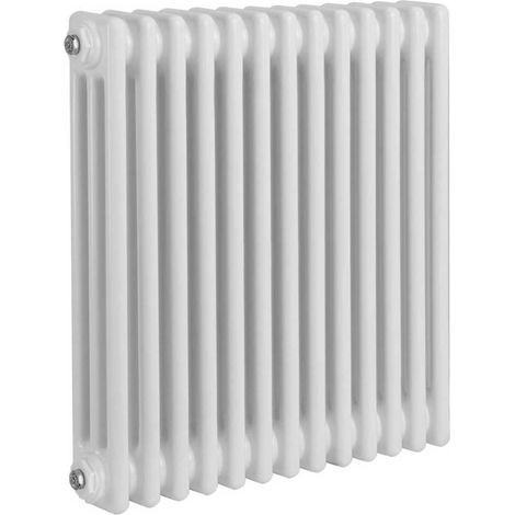 Reina Colona 3 Column Horizontal Radiator 600mm H x 605mm W - White