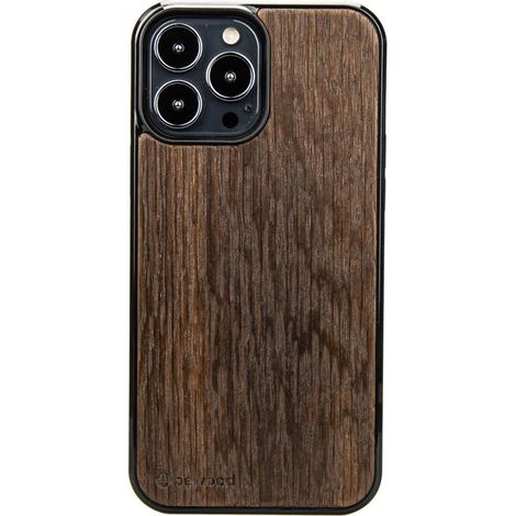 Holzhülle aus geräucherter Eiche für iPhone 13 Pro Max (1/3)
