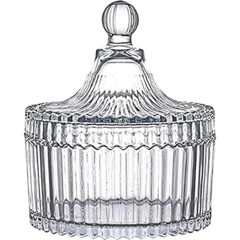 Boîte de rangement en verre avec couvercle, transparente, pour le sucre, pour l'organisation de la maison dans la cuisine et sur le plan de travail.-AquaForge