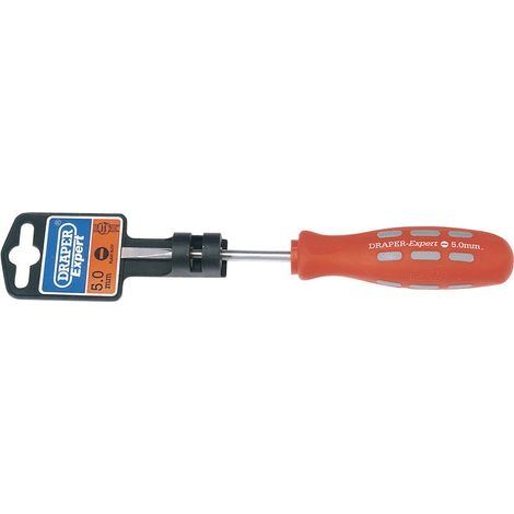 Draper 5mm x 75mm Plain Slot Parallel Tip Mechanics Screwdriver (Display Packed) (55494) (1/5)