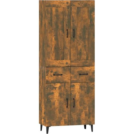 Highboard Smoked Oak Engineered Wood vidaXL (1/4)