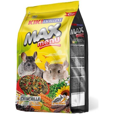 Kiki Max Menu Chinchillas - Alimento Completo para Chinchillas