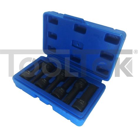 SET CHIAVI 7pz BUSSOLA A IMPATTO MILLERIGHE XZN 3/8" M5/M12 RINFORZATE TOOTLEK (1/5)