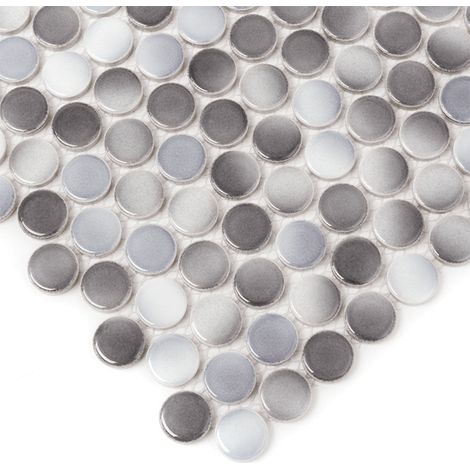 Mosaïque Miss Penny Grey Mix — lot de 14 feuilles (1,04 m²) (1/5)