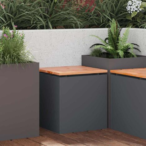 Gartenbank Anthrazit 40 x 40 x 43 cm