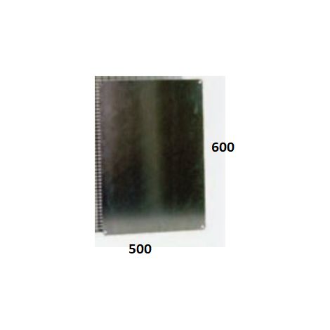 Platine polyester pleine 600x500mm pour coffret industriel série BRESSE