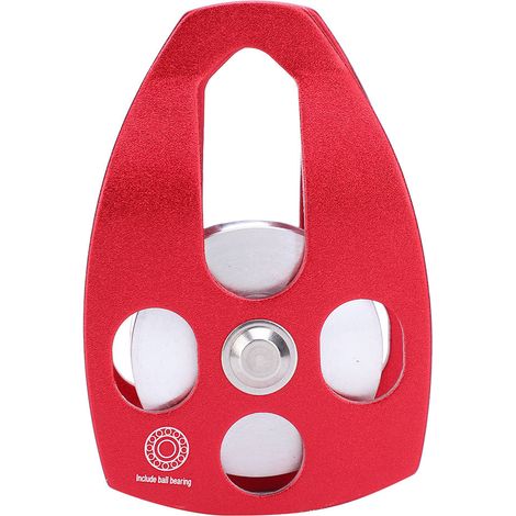Poulie de levage robuste 30KN avec roulement pour escalade, sauvetage et travaux en hauteur