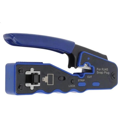 Phasak TD 020 Fastcrimp - Crimpatrice RJ45 professionale con spelafili per Cat 5/5e/6/6A/7