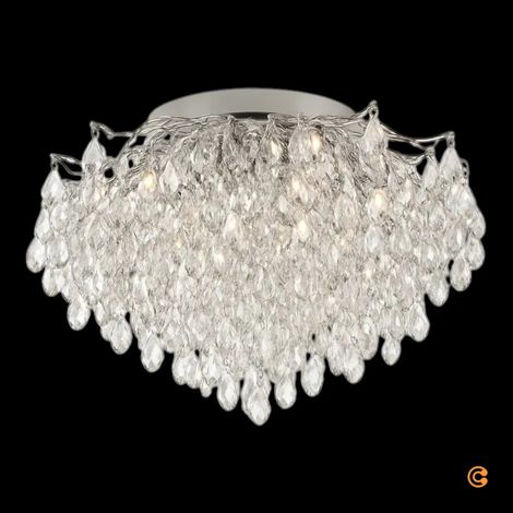 [GEBRAUCHT] B-Ware Paul Neuhaus Deckenleuchte Lampe Kristallleuchte Ricicle Chrom Klar ø 60 Cm