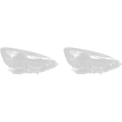 2x Carcasa de faro derecho para coche, lente transparente, cubierta de faro para Prius C 2012 2013 2014