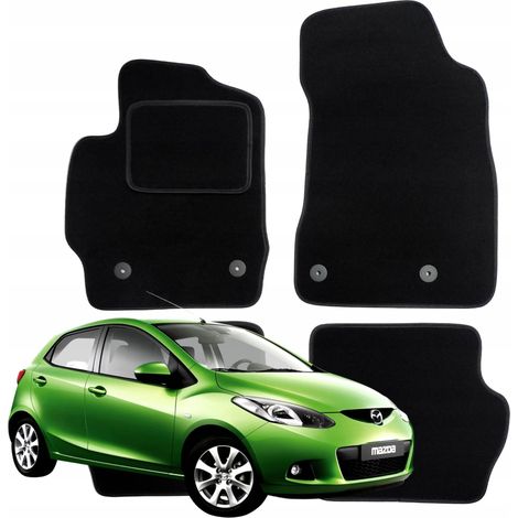 Tapis de sol en velours pour Mazda 2 II 2007-2014, essuie-glaces pour voiture B (1/5)