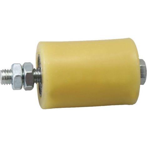 M12 50 x 70mm Roulement rouleaux en acier PP roue de guidage avec 6201 Roulement Insert pour porte lectrique Pack de 2 (1/4)