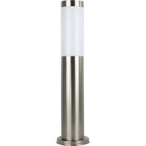 Paletto luce esterno inox 45cm E27 argento IP44 SU-MA