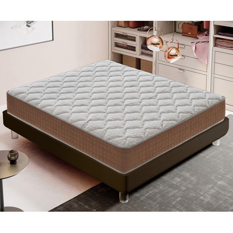 Materasso 200x200 1600 molle insacchettate e memory foam a 9 zone differenziate - alto 25cm - Ortopedico - Anatomico - Antibatterico - Antiacaro - 100% Made in Italy