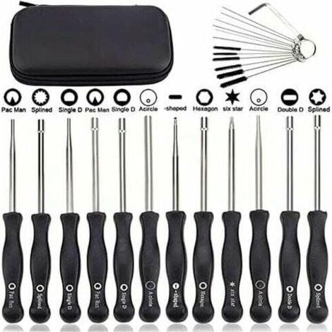 Ensemble de 12 outils de réglage de carburateur et tournevis de réglage pour moteur à 2 temps, pour débroussailleuses, tronçonneuses Poulan, Husqvarna, STHIL, Echo (1/4)