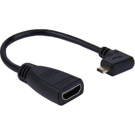 Adaptateur câble micro HDMI vers HDMI femelle de 19 cm (1/5)