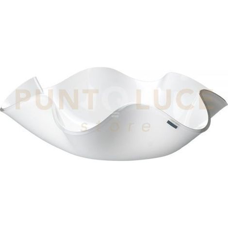 CENTROTAVOLA MEDIO SOFT IN CRISTALLO ACRILICO BIANCO