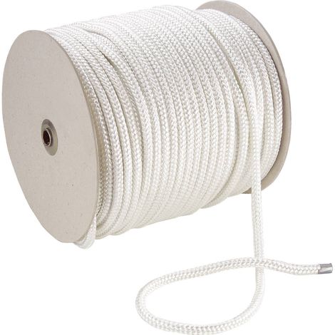 Corde en polyester 20209 (Ø x L) 4 mm x 100 m blanc C60378