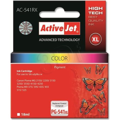 Tinta premium Activejet AC-541RX - Canon CL-541XL, 18 ml (1/2)