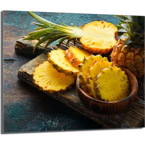 Protezione per piano cottura in vetro 60x52 Ananas (1/5)