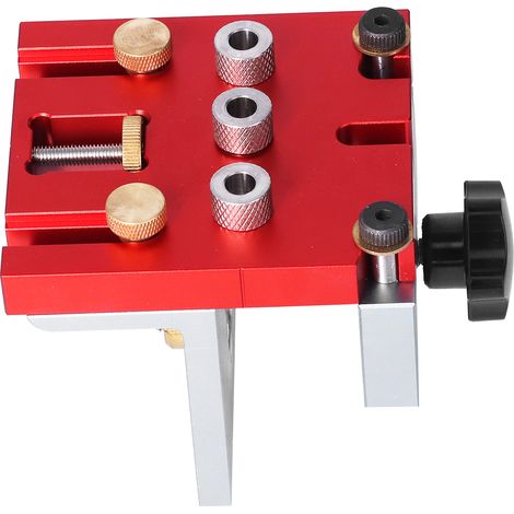 Set mit 3 Handbohrlehren, Lochpositionierhilfe, Aluminium-Holzbearbeitungsset, Holzbohrwerkzeug (1/5)