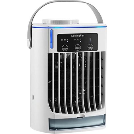 Ventilateur de table mini USB-C avec nébuliseur. silencieux et portable. adapté pour la maison et le bureau (1/4)