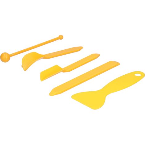 Ensemble de 16 outils pour mastic, colle silicone, nettoyage et décapage de joints, embout grattoir (1/5)