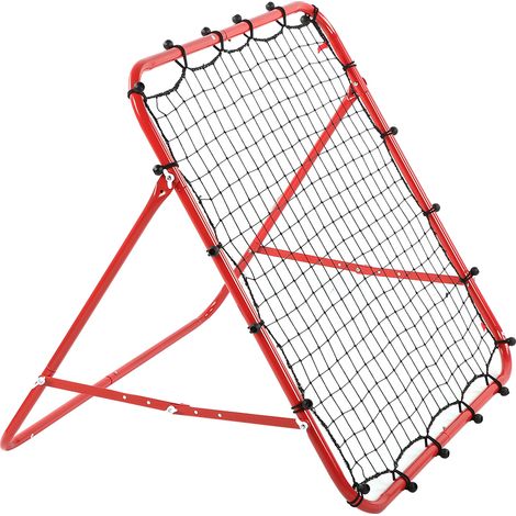 Filet de rebond d'entraînement pour but de balle 96 x 96 cm, portable, en maille, pour l'entraînement en intérieur et en extérieur. (1/5)