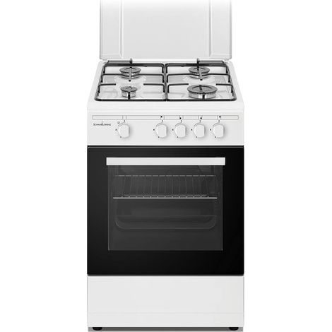 Schaub-Lorenz SS450GW Cucina a Gas 4 Fuochi 50x50cm con Forno a Gas Bianco
