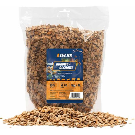 Copeaux de hêtre-aulne pour fumage, classe 10, 1 kg (1/5)