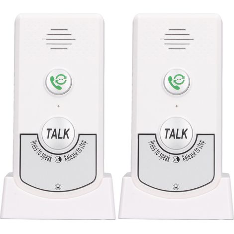 Sonnette de porte sans fil intelligente pour personnes âgées et soignants, interphone vocal avec double communication (1/5)